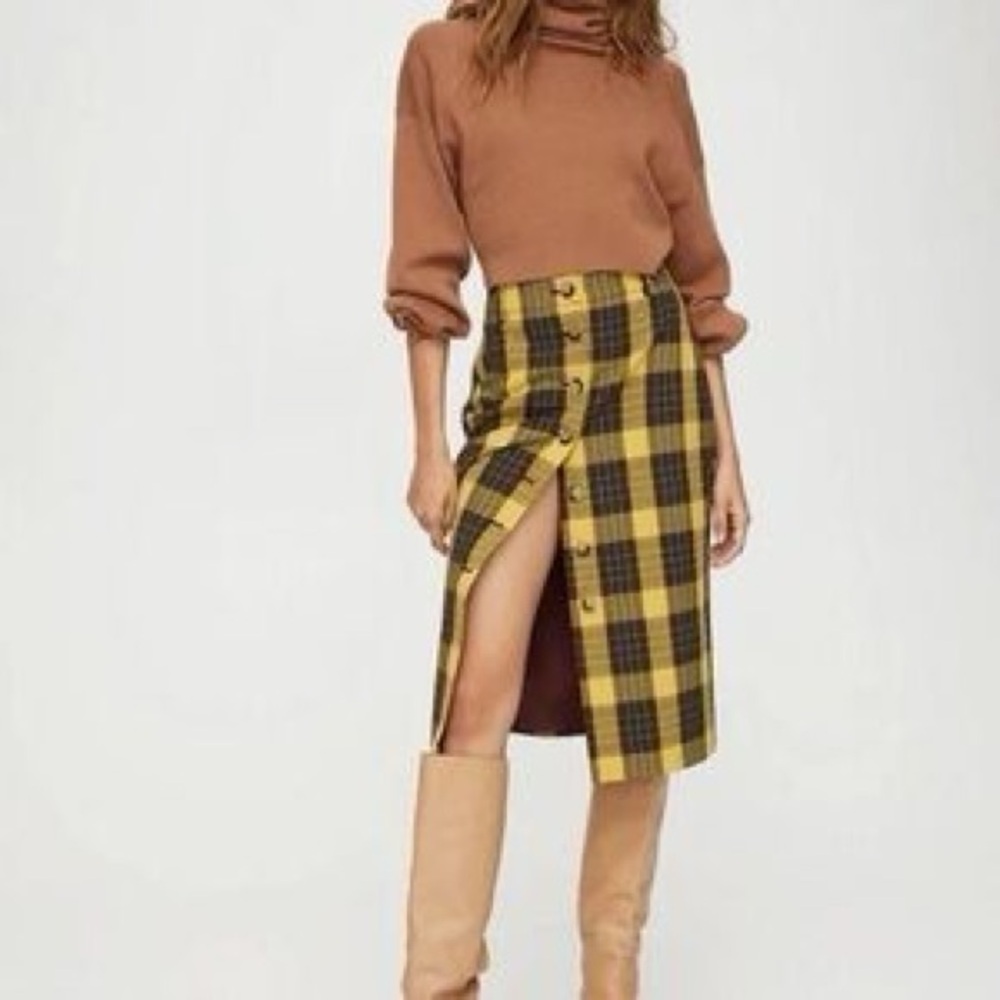 Wilfred Leona Plaid Skirt